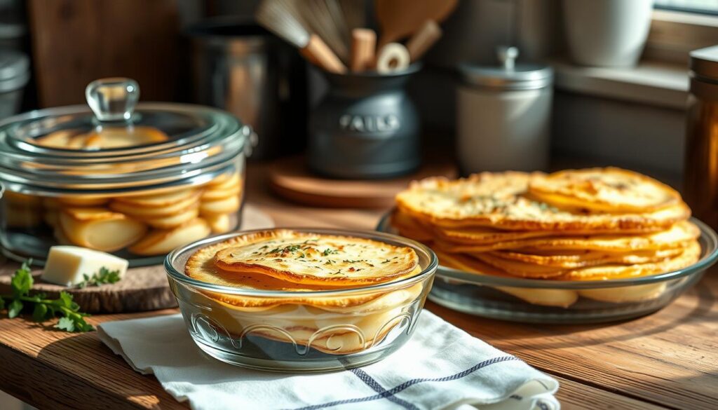storing potato pave